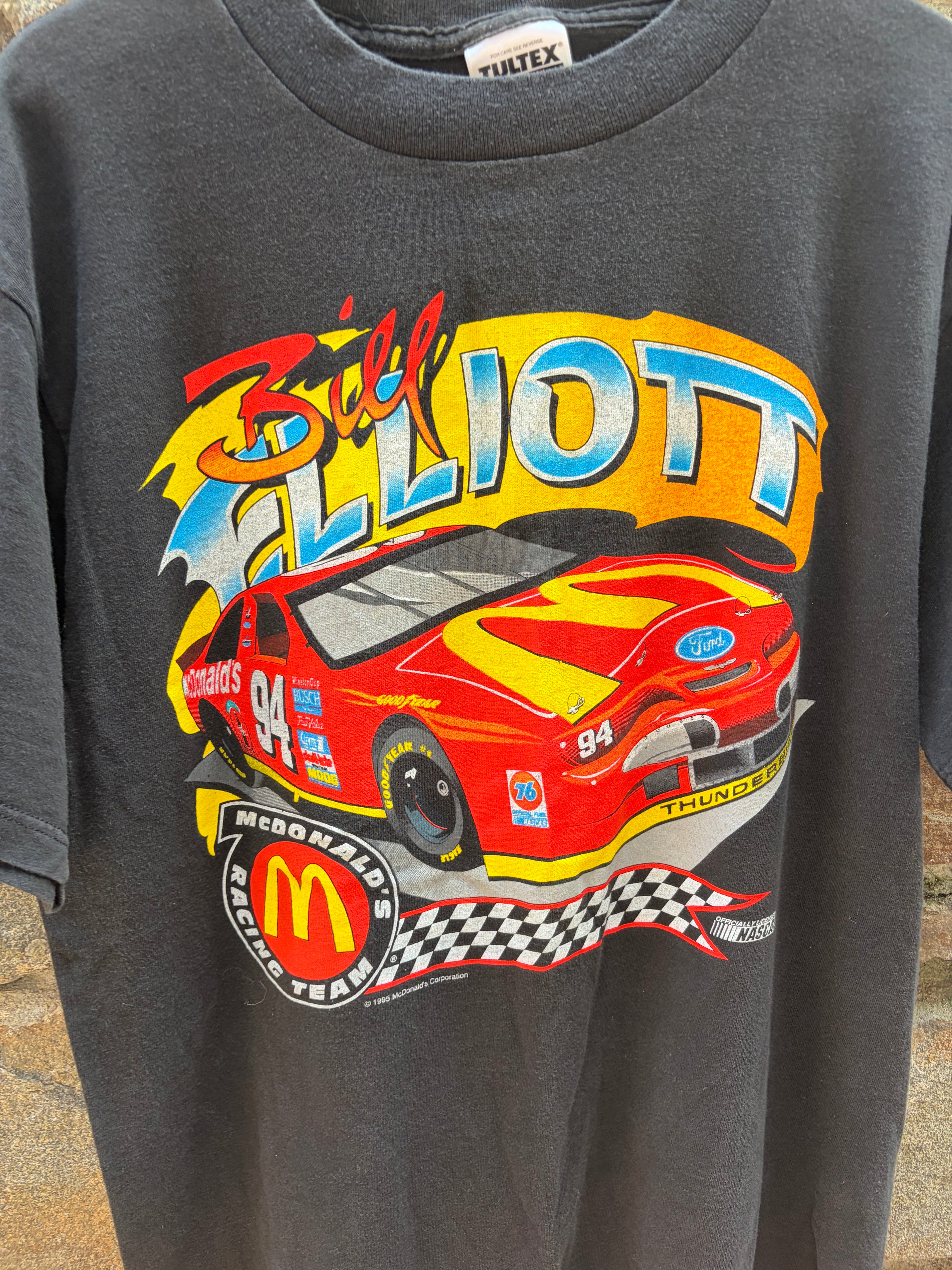 1995 NASCAR Bill Elliott Graphic Tee ( Size Large)