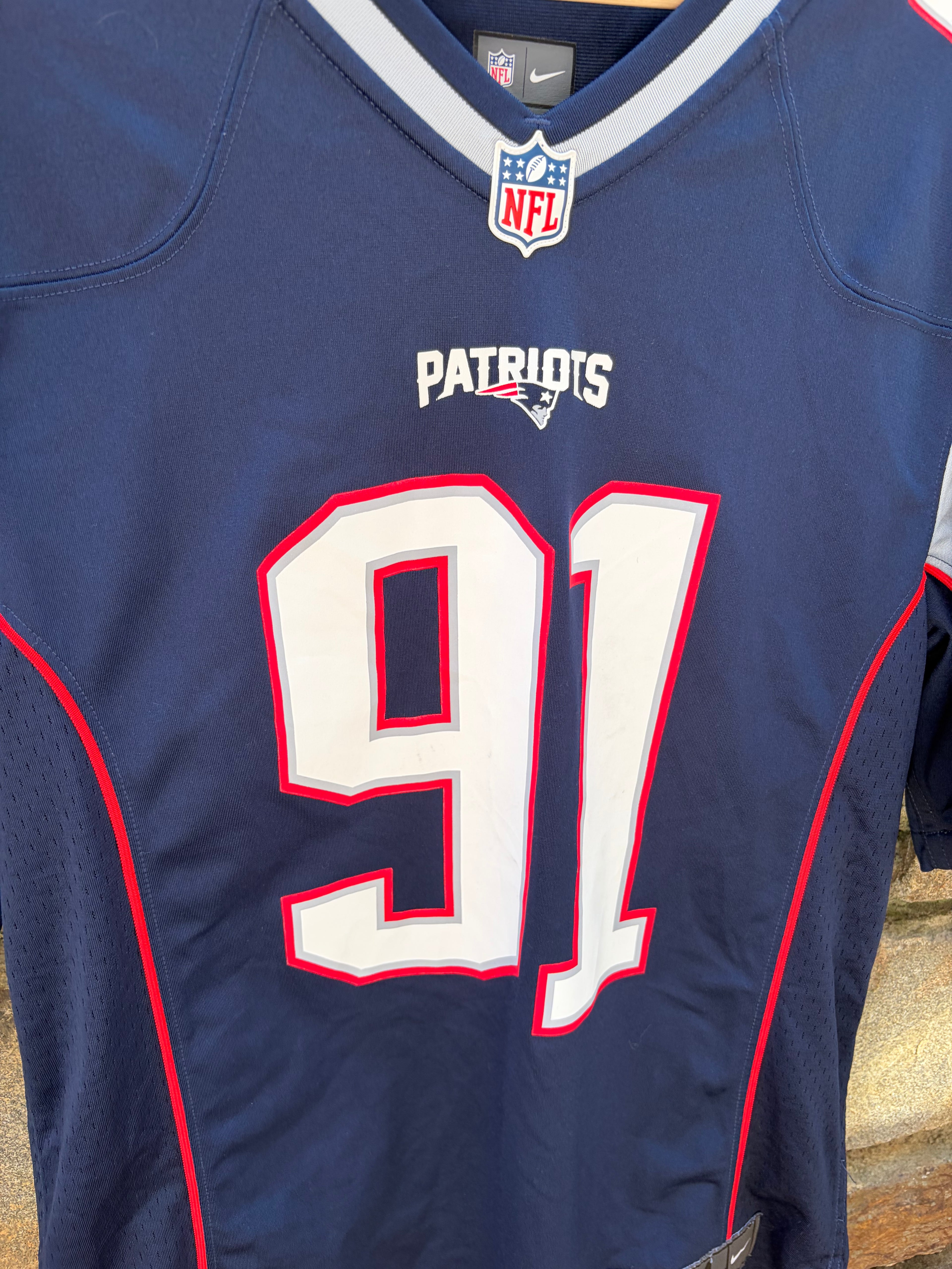 New England Patriots Collin’s Jersey (Size Medium)