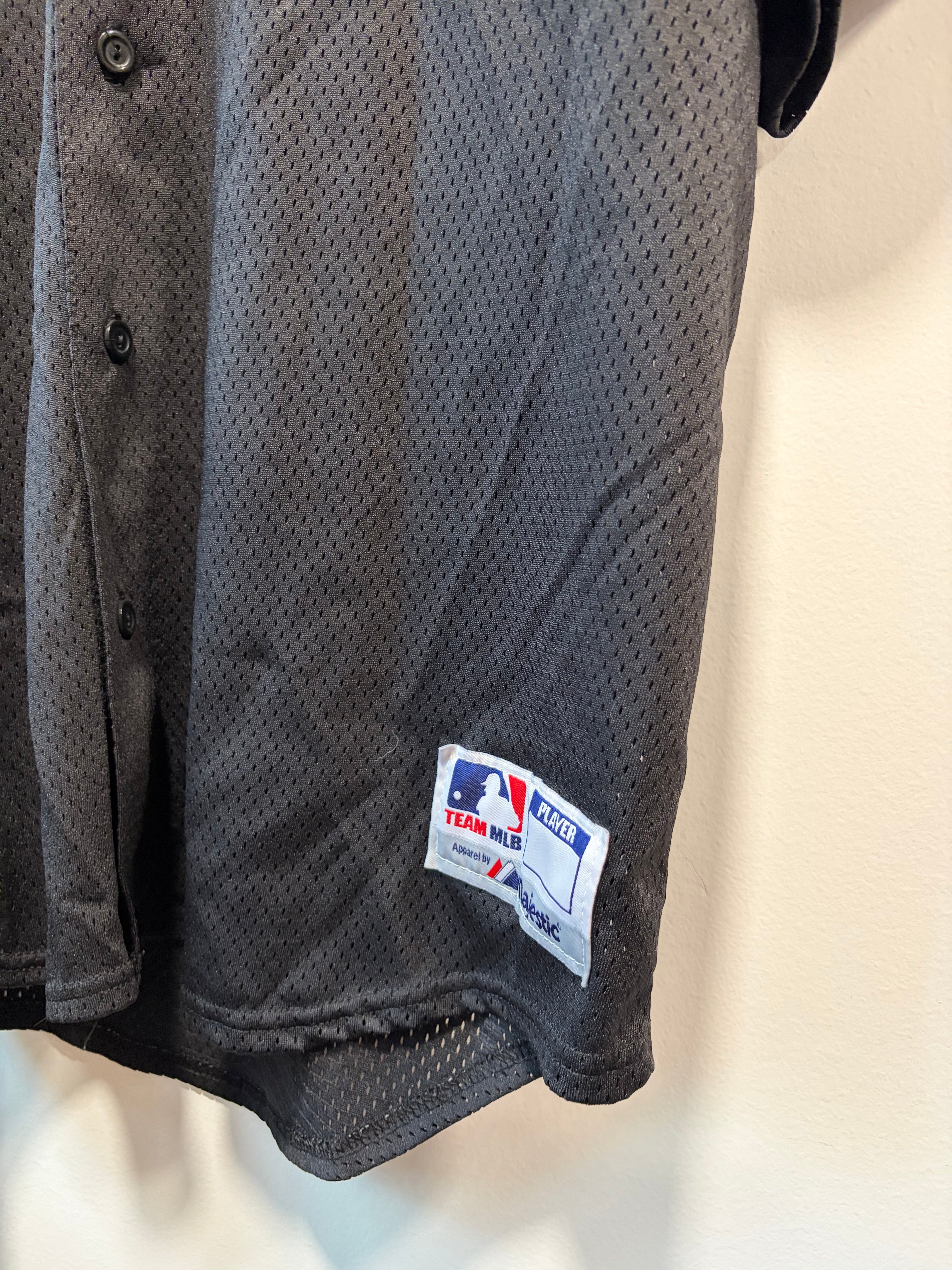 Vintage 90s Colorado Rockies Black Baseball Jersey (Size XL)