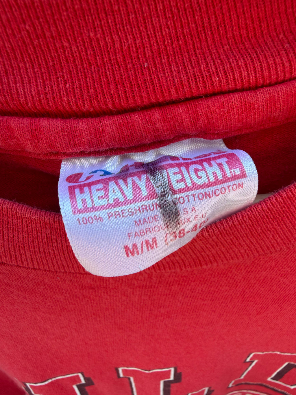 90s Chicago Bulls Red Graphic Tee (Size Medium)