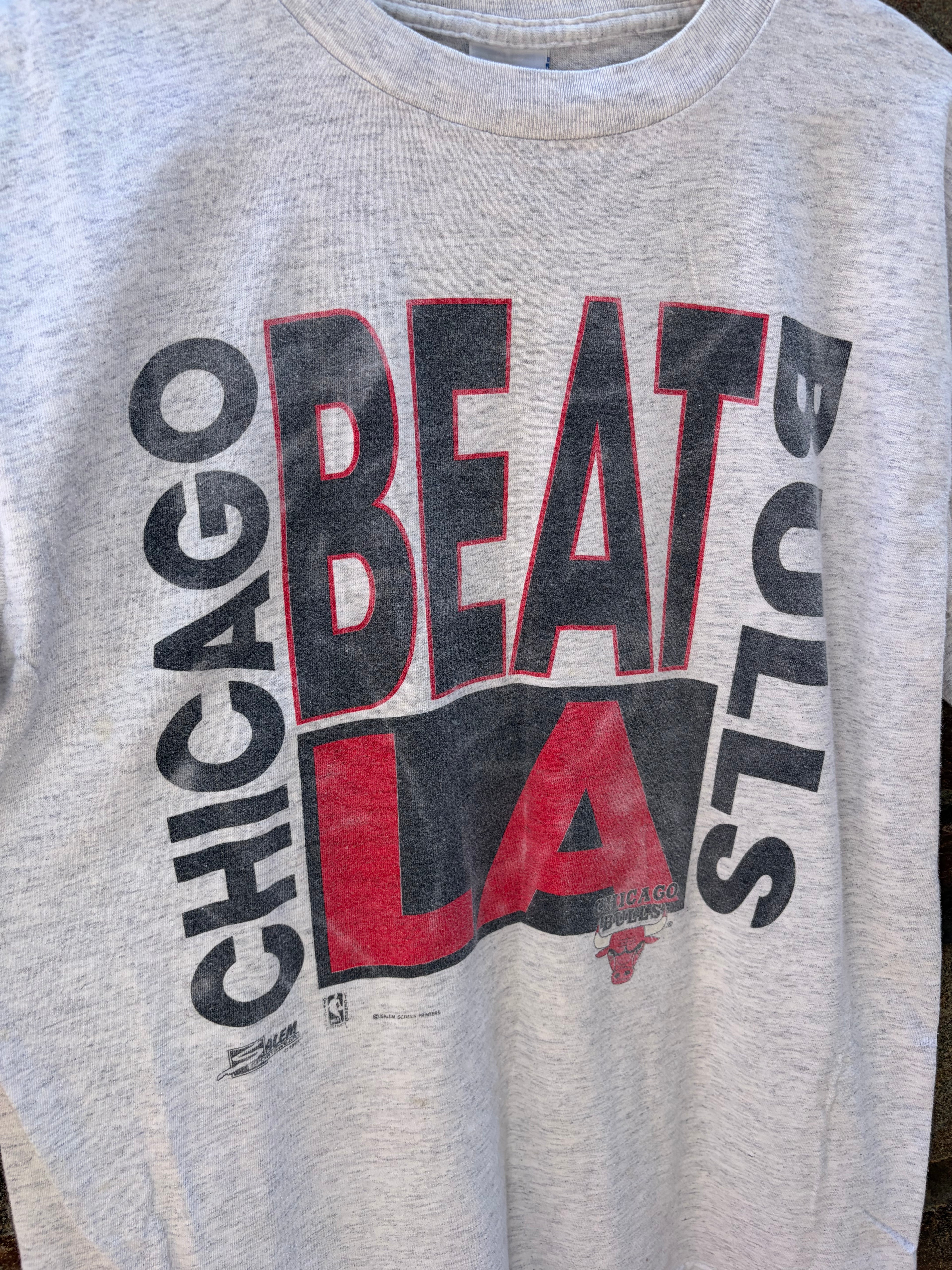 90s Chicago Bulls “Beat LA” Tee (Size Large)