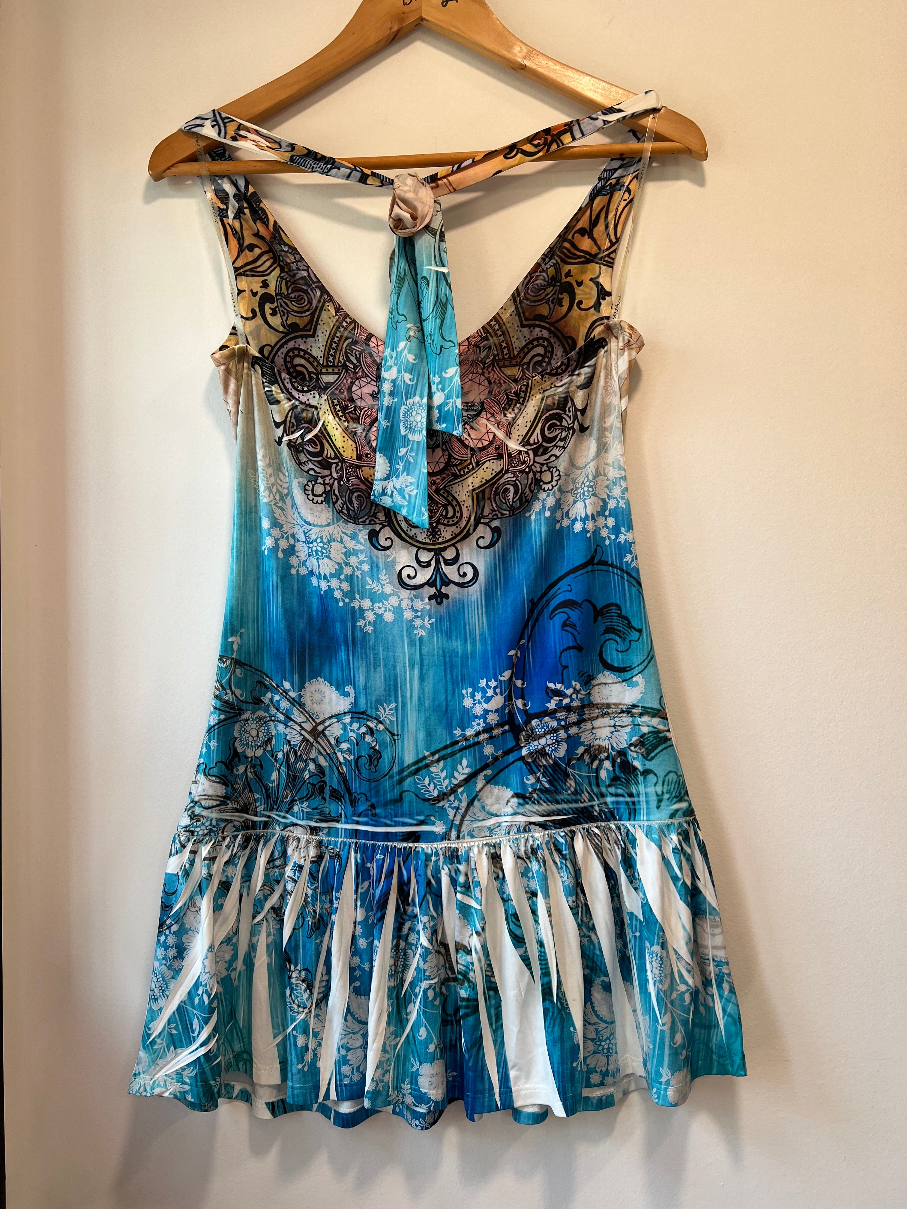 S12 halter mini dress