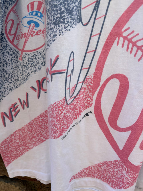 1991 New York Yankees AOP Tee Fits like a 2XL