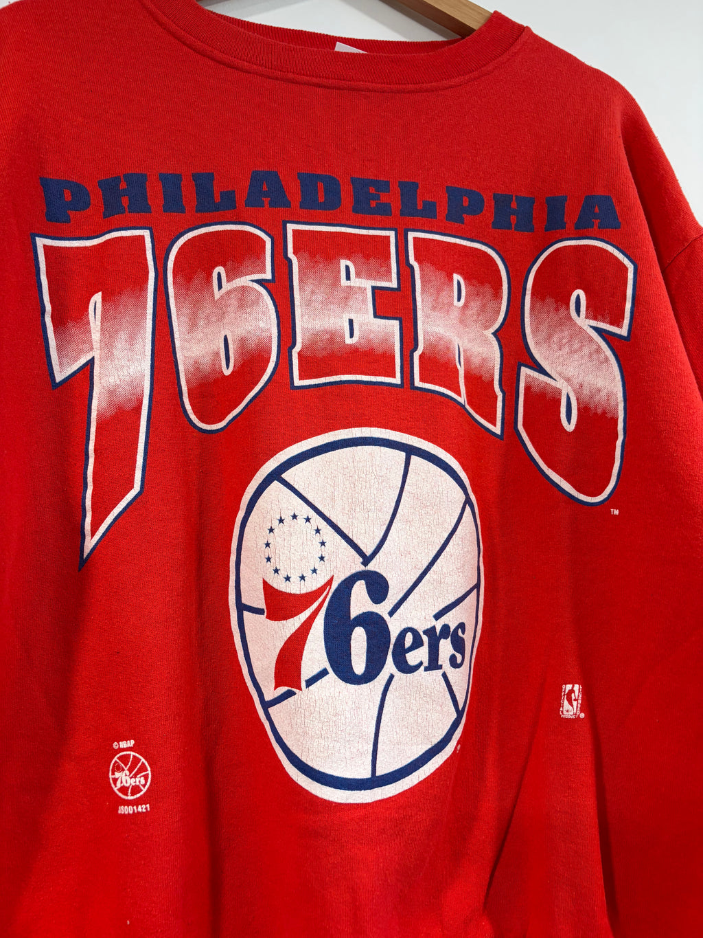 90s Philadelphia 76ers Crewneck Sweater (Size Large)