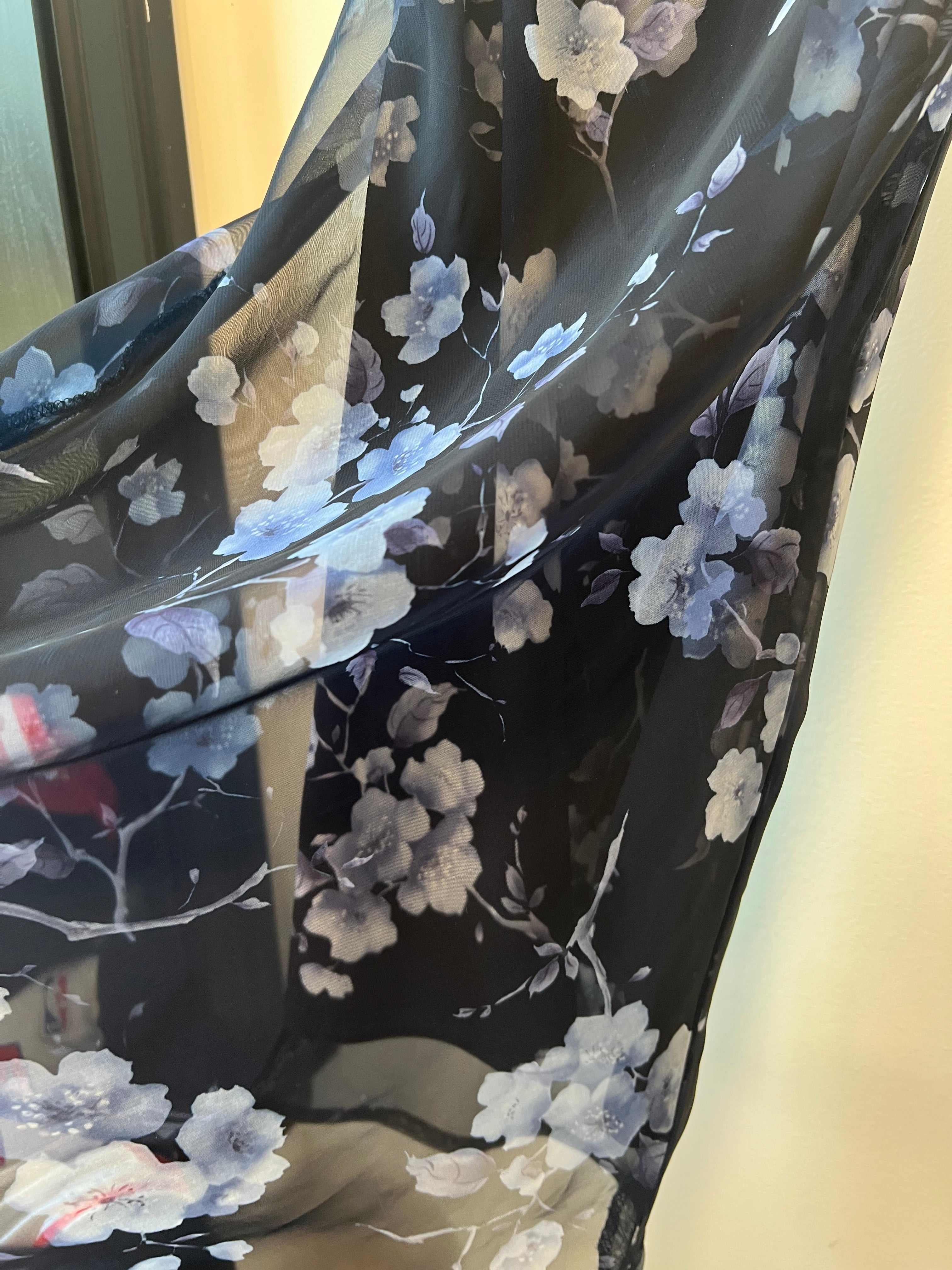 black floral dress