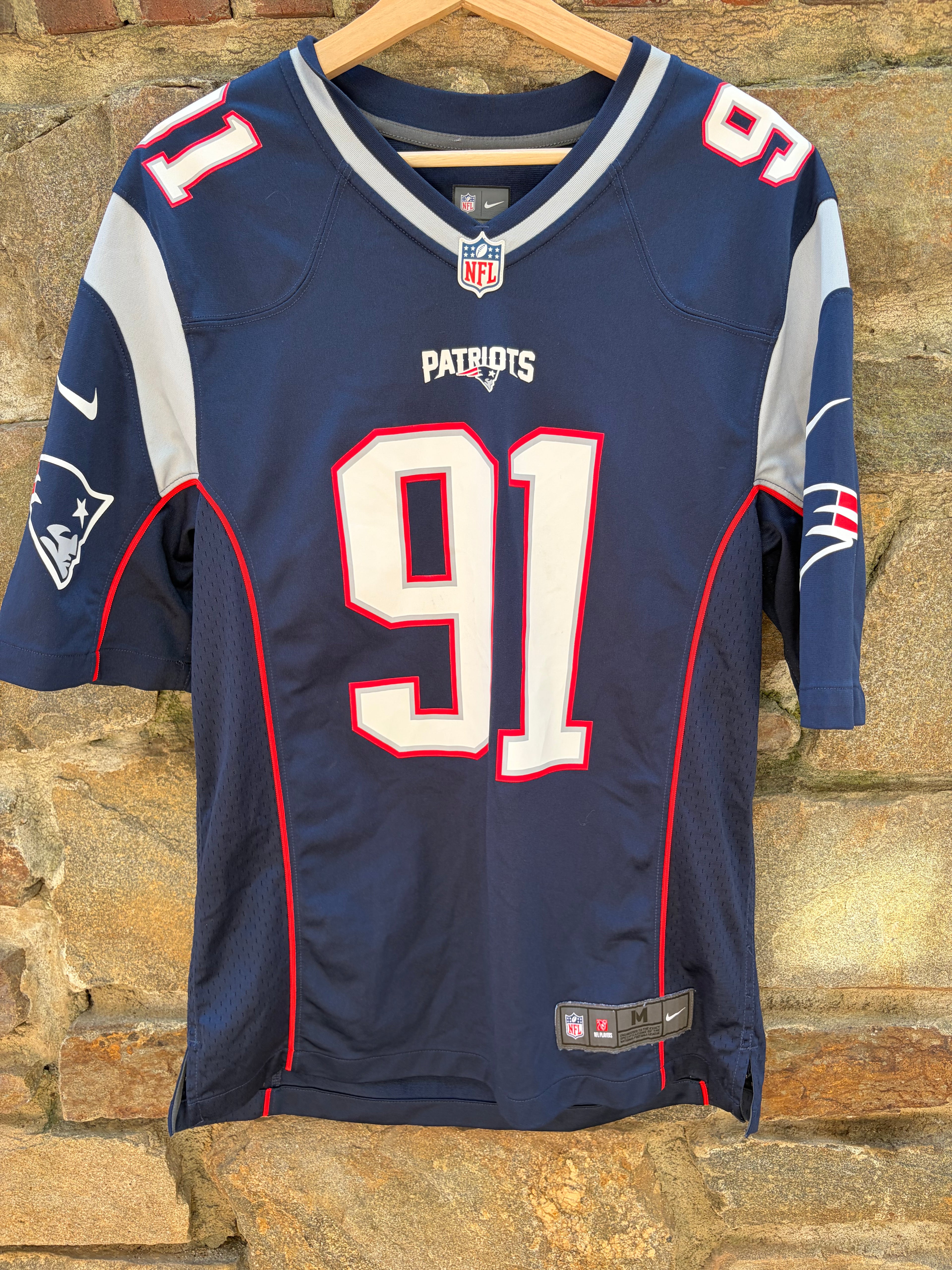 New England Patriots Collin’s Jersey (Size Medium)