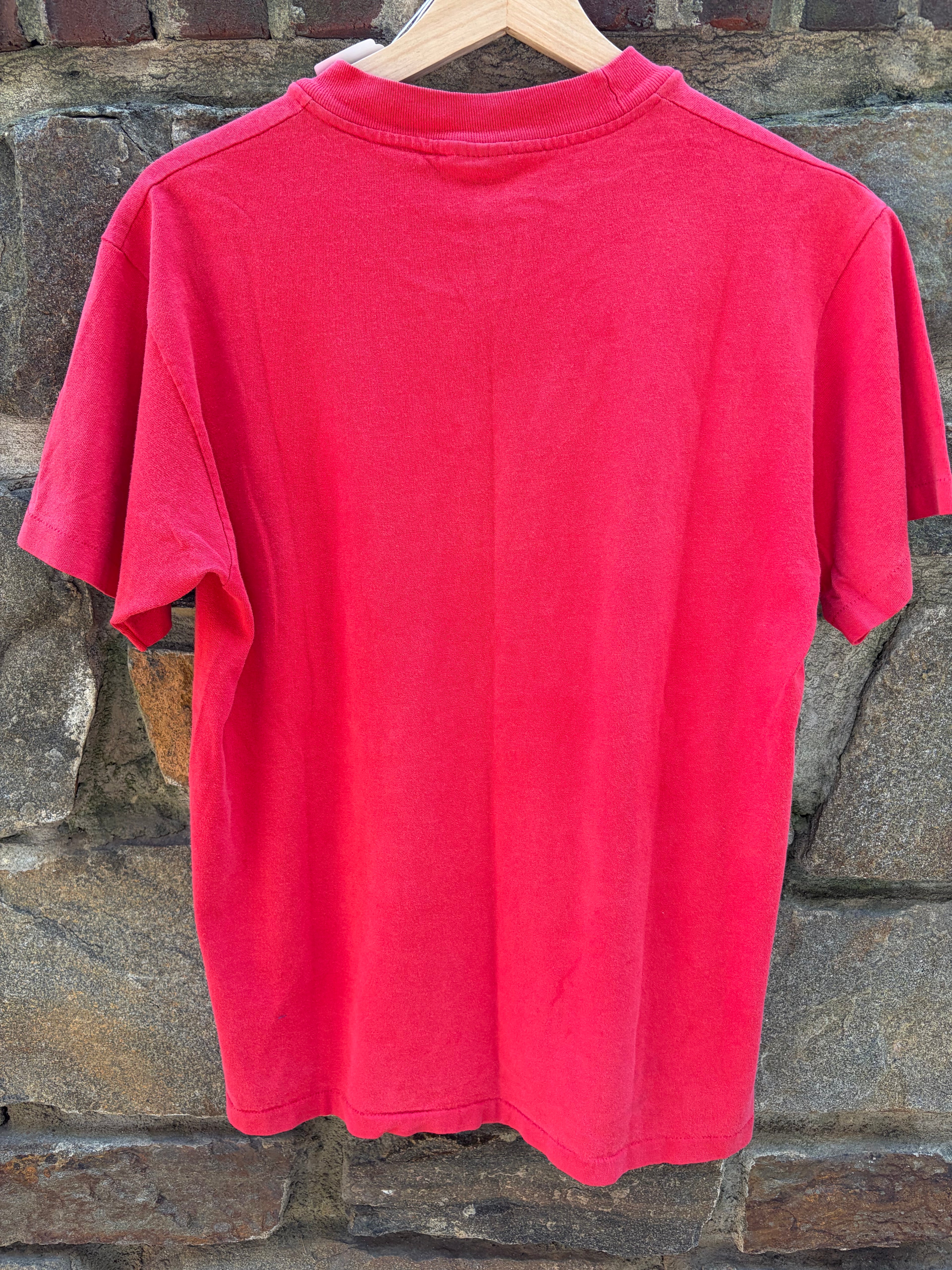 90s Chicago Bulls Red Graphic Tee (Size Medium)