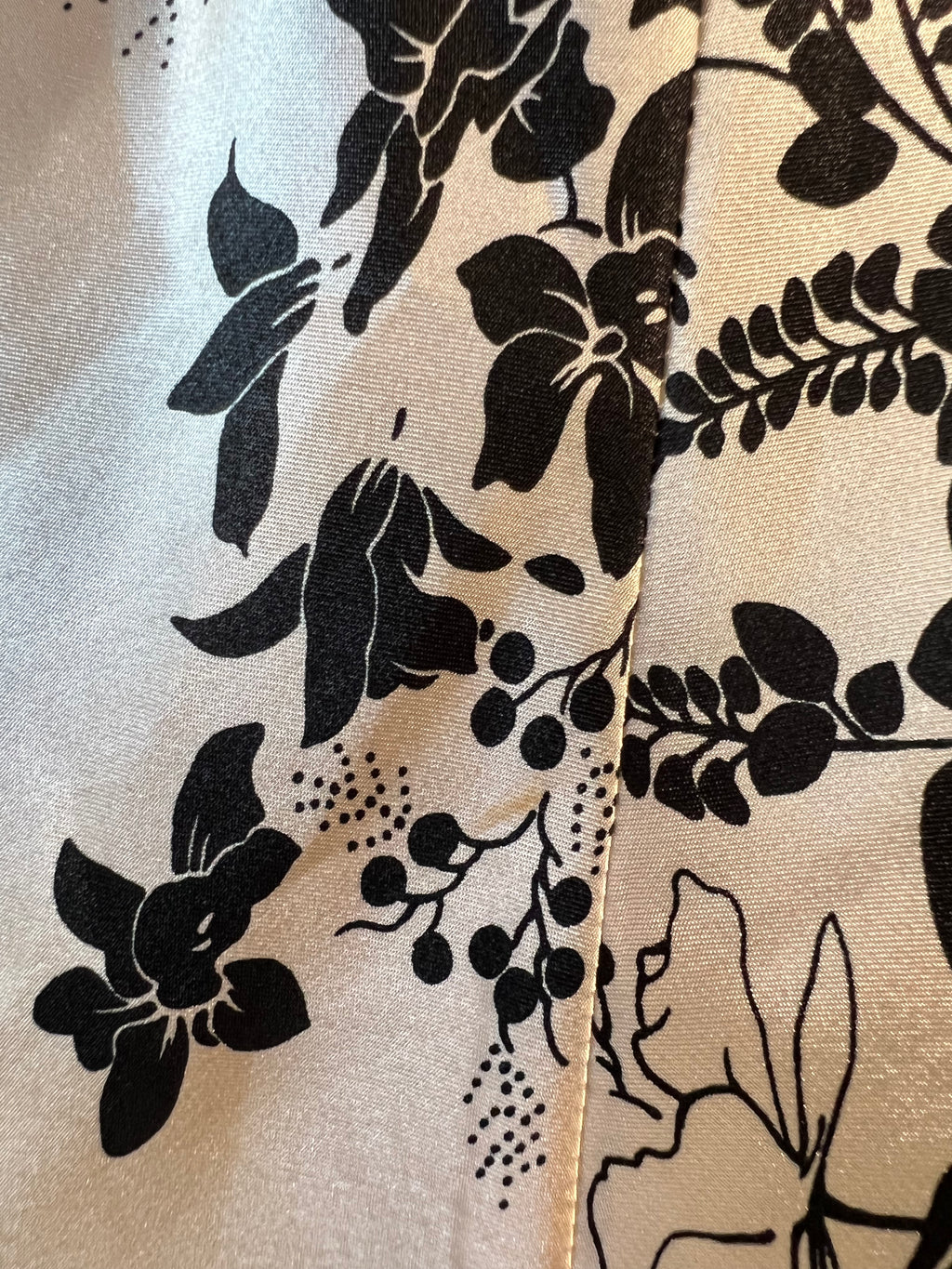 Black and white floral dress